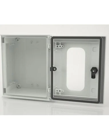 Armario poliester monobloc IP66 con ventana 300x250x140mm