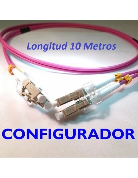 Configurador Latiguillo Fibra óptica OM4 Dúplex 10 metros