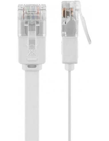 Latiguillo Plano RJ45 Cat6 UTP Blanco (Varias medidas)