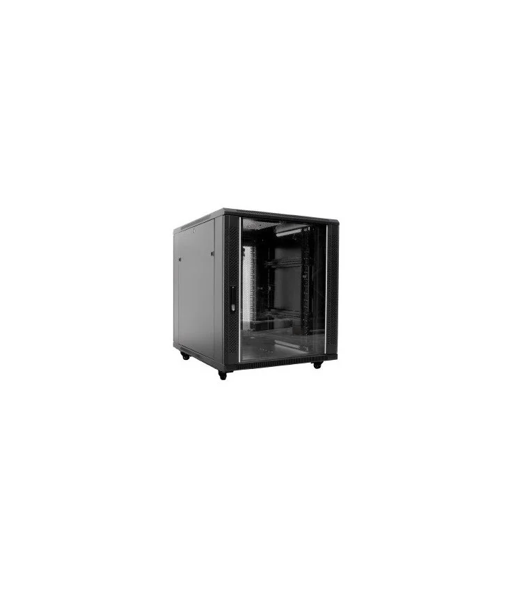 Rack 19" 18U 600x600 Puerta de Cristal