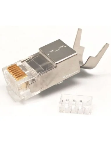 Conector RJ45 Macho CAT6a / 7 FTP Rígido C/Guía.
