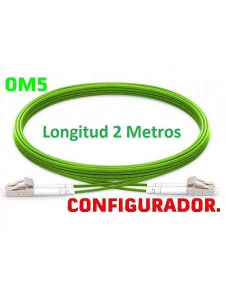Configurador Latiguillo Fibra óptica OM5 Dúplex 2 metros