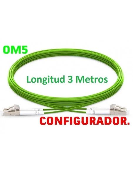 Configurador Latiguillo Fibra óptica OM5 Dúplex 3 metros