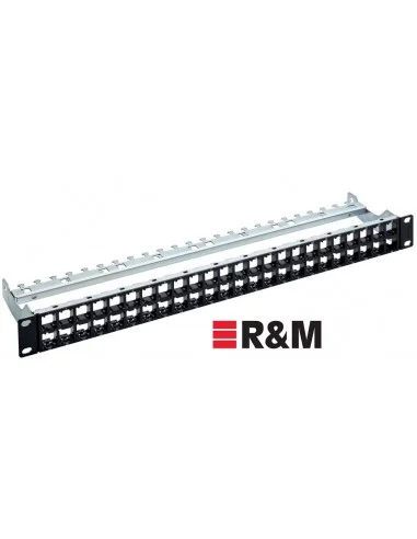 Patch Panel HD ELISO 48-Puertos, Negro, Vacío