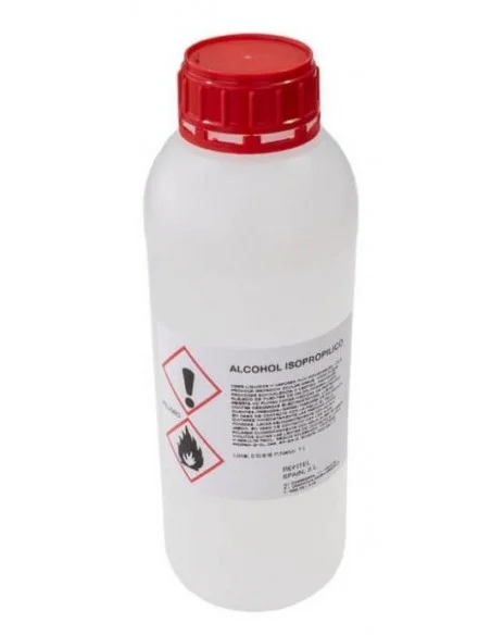 Botella con alcohol isopropílico de 1 Litro