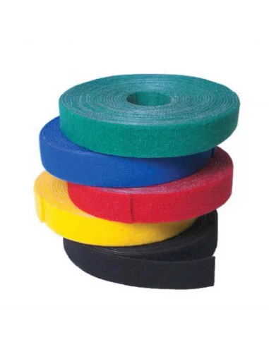 Cinta Velcro 10mm de Ancho. Rollo 25 mts. Colores.