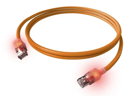 Latiguillo Cat.6A S/FTP Naranja DualBoot LED (Varias medidas)