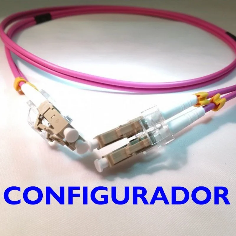 Configurador Latiguillo Fibra óptica OM4 Dúplex 20 metros