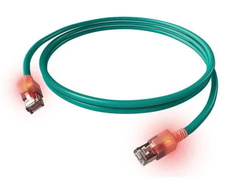 Latiguillo Cat.6A S/FTP Turquesa DualBoot LED (Varias medidas)