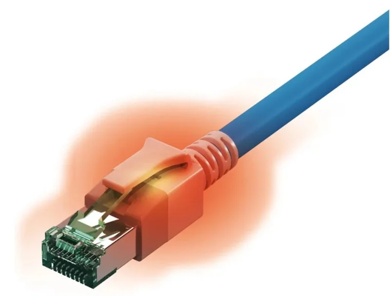 Latiguillo Cat.6A S/FTP Azul DualBoot LED (Varias medidas)