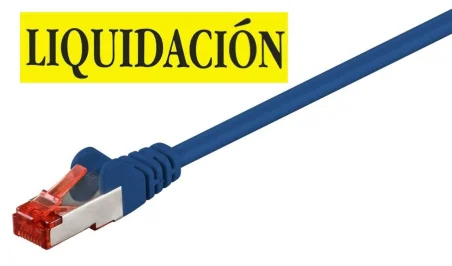 Latiguillo CAT6 S/FTP 1m RJ45 Azul (PVC) Liquidación