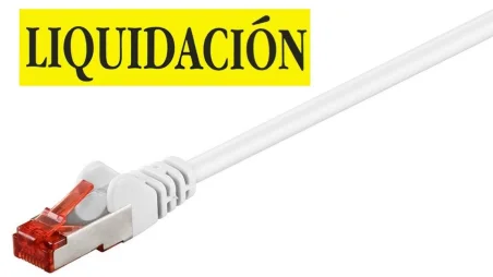 Latiguillo CAT6 S/FTP 2m RJ45 Blanco (PVC) Liquidación