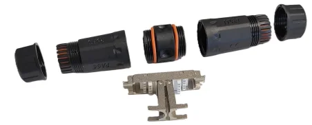 Empalmador RJ45 Cat6A STP IP68 Exterior
