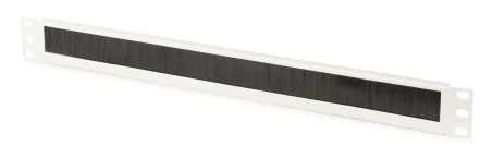 Panel 1U Guía cable Cepillo Cerrado 19" Gris