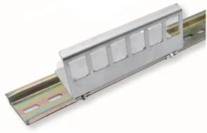 Soporte para conector 6 RJ45 a carril DIN