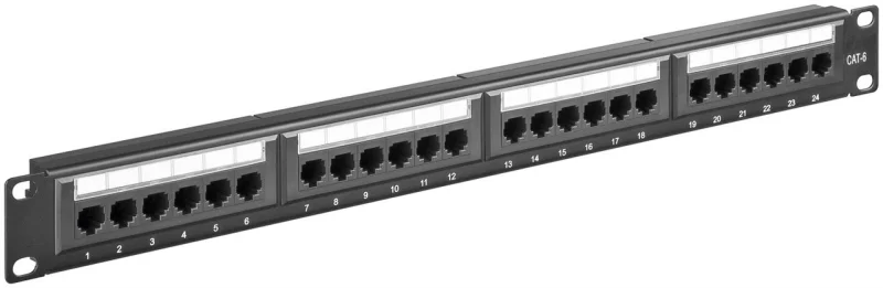 Patchpanel 19" 1U 24 puertos UTP CAT6