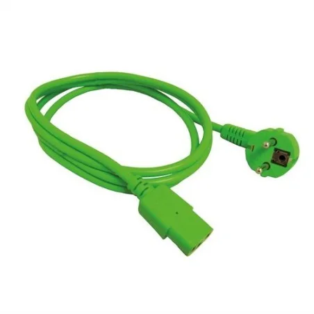 Cable Alimentación 1,8mts Shucko a IEC, Verde