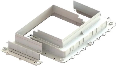 Registro para hormigón para caja suelo 4 y 8 módulos